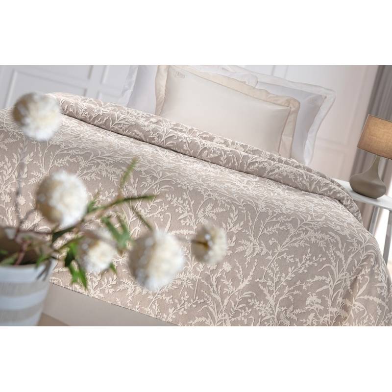 Κουβέρτες Bouquet Mocca 260X250 (2 Sides)
