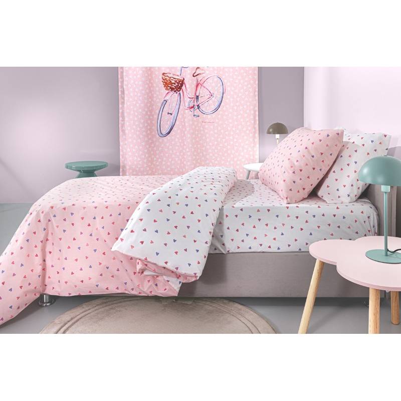 Σεντόνια Amore Pink 165X250 Σετ 3τμχ