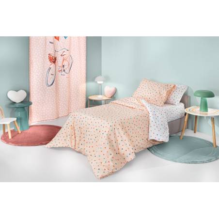 Σεντόνια Amore Salmon 165X250 Σετ 3τμχ