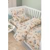 Σεντόνια Bebe Jungle Natural Σετ 3τμχ (2x115x170 30X40)