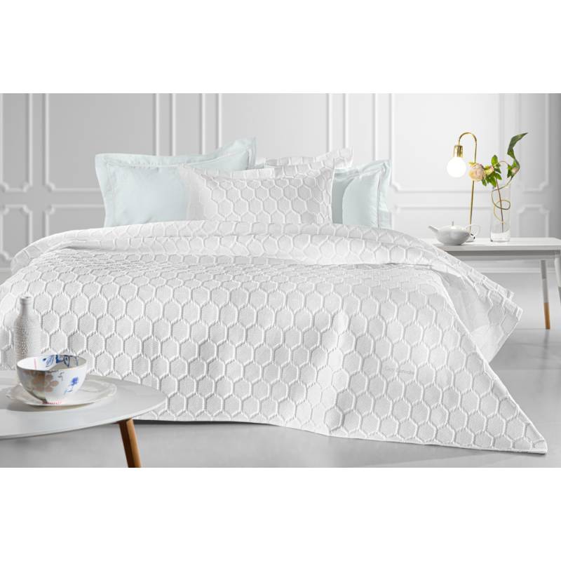 Κουβερλί Hive White Σετ 3τμχ 250X240 Guy Laroche