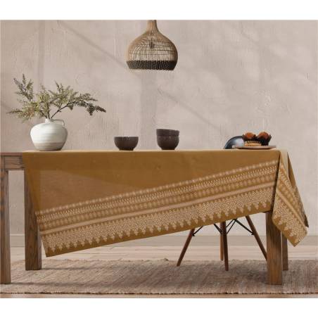 Τραπεζομάντηλο Βαμβακερό-Πολυεστερικό Kleran 140x180 Honey Nef-Nef Homeware