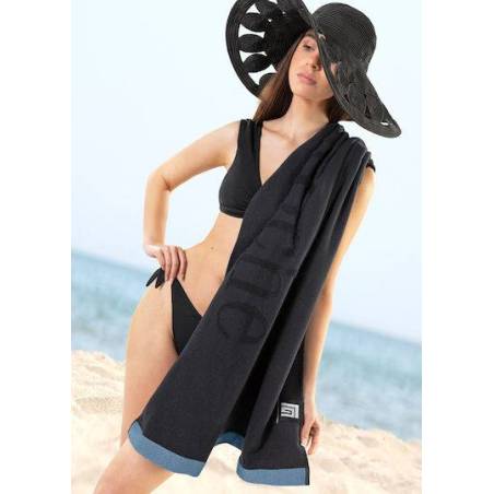 Guy Laroche Double Βαμβακερή Μαύρη 90x180εκ.