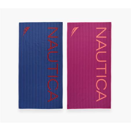 NEF-NEF Homeware Πετσέτα Θαλάσσης Nautica-NAU Positive 80x160 MAUVE