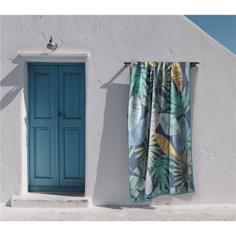 NEF-NEF Homeware Πετσέτα Θαλάσσης Leaferio 80x160 DARK BLUE