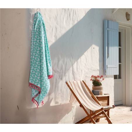 NEF-NEF Homeware Πετσέτα Θαλάσσης Option Fringes 90x170 FUCHSIA