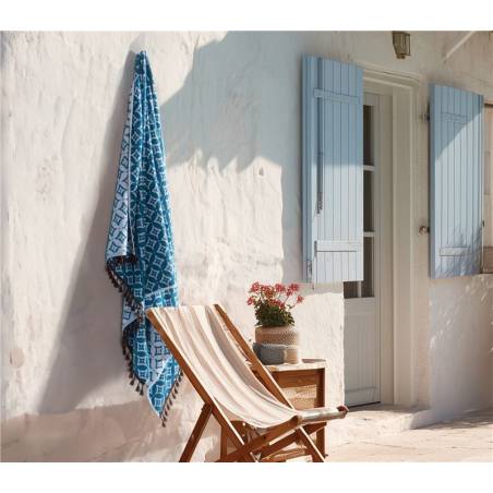 NEF-NEF Homeware Πετσέτα Θαλάσσης Sparkle Fringes 90x170 CORAL